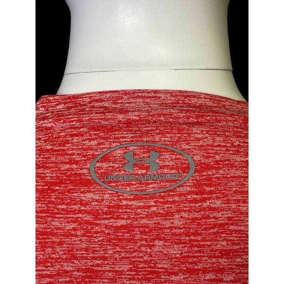 Under Armour Heat Gear Red V-Neck Loose Fit Shirt Men's Size Large - Picture 6 of 8